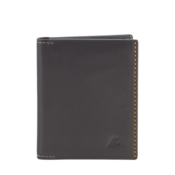 A-SLIM Leather Wallet Origami - Grey